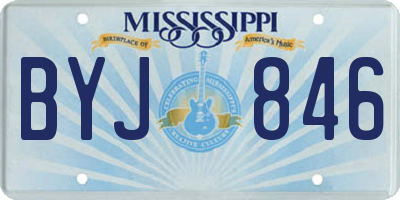 MS license plate BYJ846