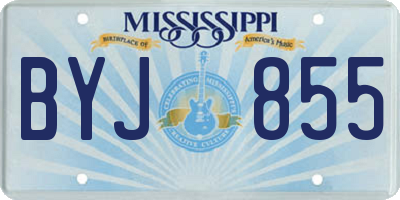 MS license plate BYJ855