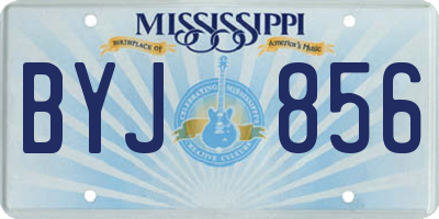 MS license plate BYJ856
