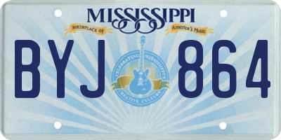 MS license plate BYJ864