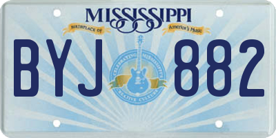 MS license plate BYJ882
