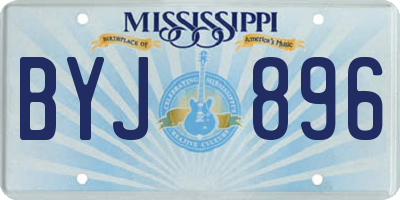 MS license plate BYJ896