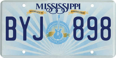 MS license plate BYJ898