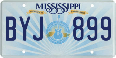 MS license plate BYJ899