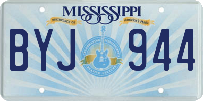 MS license plate BYJ944
