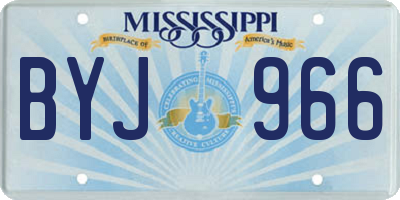 MS license plate BYJ966