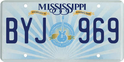 MS license plate BYJ969