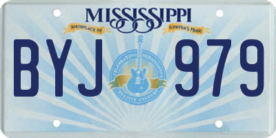 MS license plate BYJ979