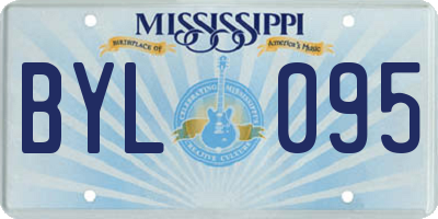 MS license plate BYL095