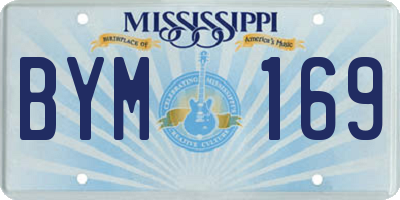 MS license plate BYM169