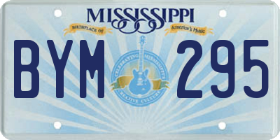 MS license plate BYM295