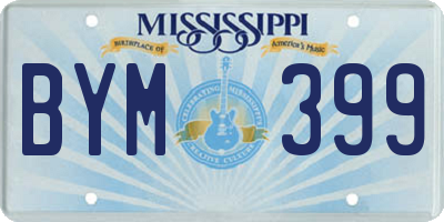 MS license plate BYM399