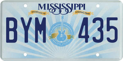 MS license plate BYM435