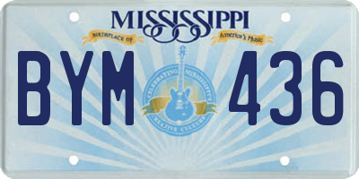 MS license plate BYM436