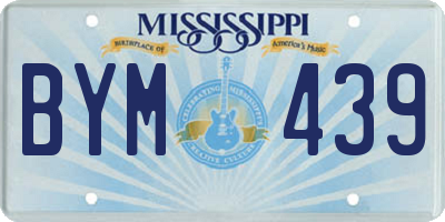 MS license plate BYM439