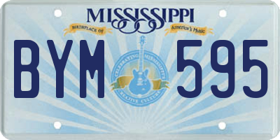 MS license plate BYM595