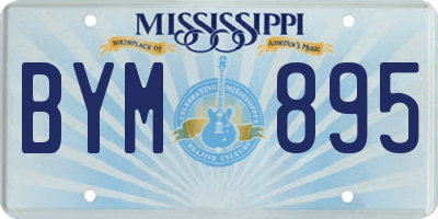 MS license plate BYM895
