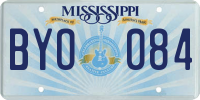 MS license plate BYO084