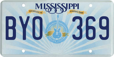 MS license plate BYO369