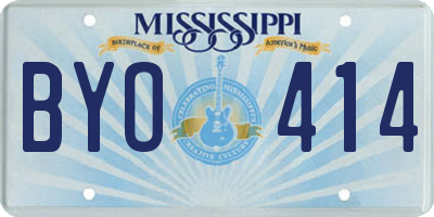 MS license plate BYO414