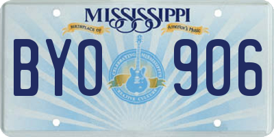 MS license plate BYO906
