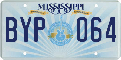 MS license plate BYP064