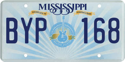 MS license plate BYP168