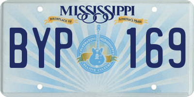 MS license plate BYP169