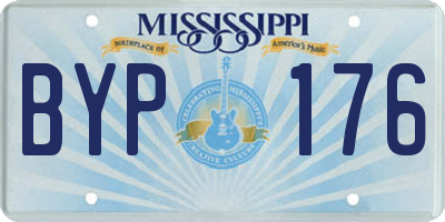MS license plate BYP176