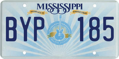 MS license plate BYP185