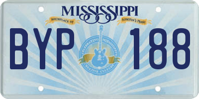 MS license plate BYP188