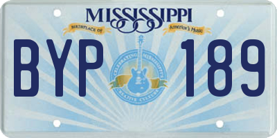 MS license plate BYP189
