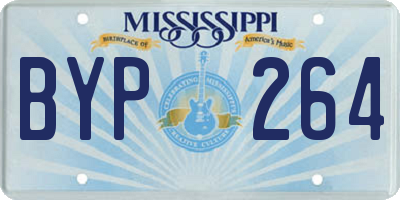 MS license plate BYP264