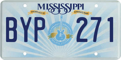 MS license plate BYP271