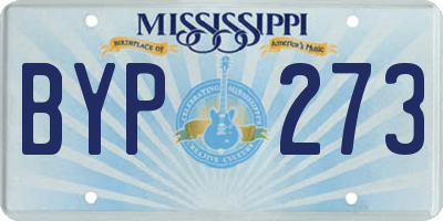 MS license plate BYP273