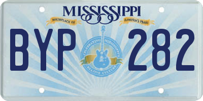 MS license plate BYP282
