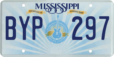 MS license plate BYP297