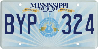 MS license plate BYP324