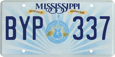 MS license plate BYP337