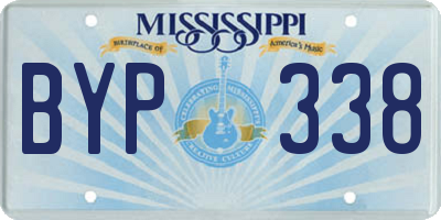 MS license plate BYP338
