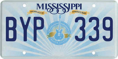MS license plate BYP339