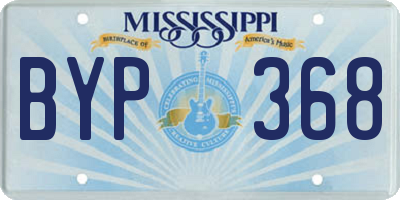 MS license plate BYP368