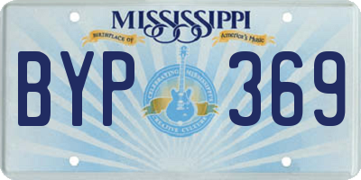 MS license plate BYP369