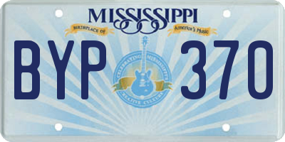 MS license plate BYP370