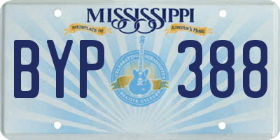 MS license plate BYP388