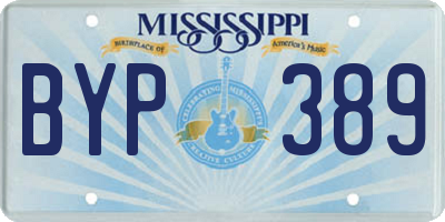 MS license plate BYP389
