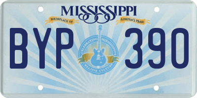 MS license plate BYP390