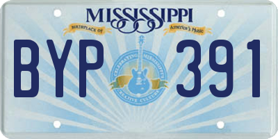 MS license plate BYP391