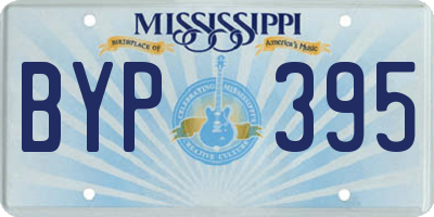 MS license plate BYP395