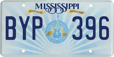 MS license plate BYP396